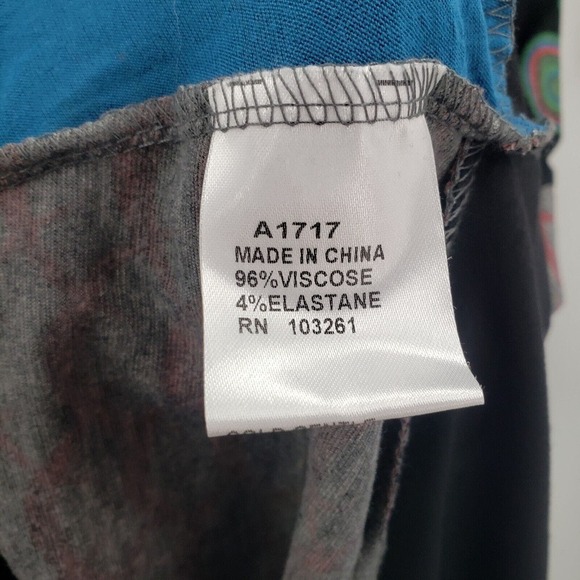 Pure Vida Small Knit Tie Back Dress Boho Peasant Patchwork Geometric V Neck - Picture 5 of 15